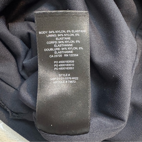 Aritzia Babaton Original Contour Prosperity Crew Black Long Sleeve Bodysuit 2XS - Picture 6 of 10